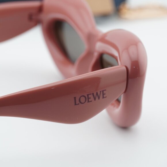 Loewe LW40097I 72E Cat Eye Sunglasses – Shiny Pink/Brown main image 5